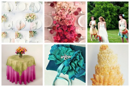 Click on the links below for some ombre inspiration for your wedding