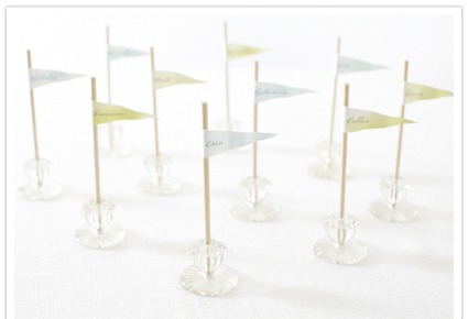 How adorable are these glass drawer knobs sporting little flags as place 