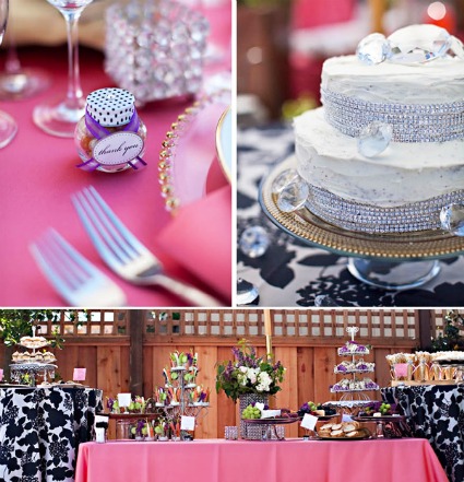 Bring on the bling with this sparkly Spring bridal shower glittering with 