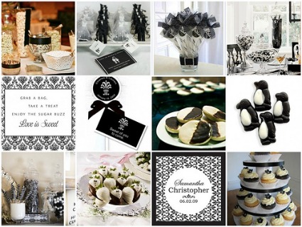 Click here to view several inspiration boards with a black and white theme