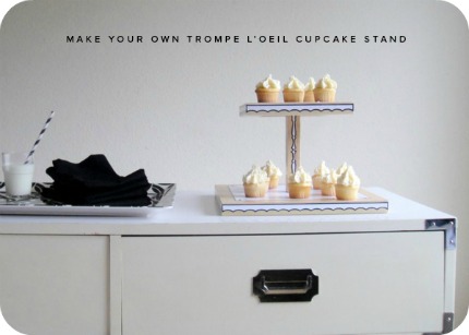 I can't resist a DIY cupcake stand or a cupcake for that matter