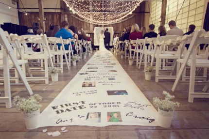Roll out the custom aisle runner for your wedding with this stepbystep 