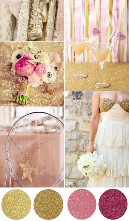 One Fab Day proves that glitter at a wedding can be sophisticated and modern