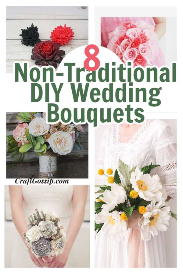 8 DIY Non-Traditional Flower Bouquets For Your Wedding – Craft Gossip